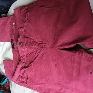 EAST ADELINE SKINNY JEANS SIZE 14 Burgandy STRETCH WOMEN JEANS